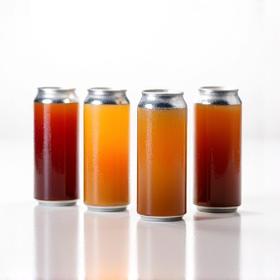 Set of 4 canned cold brew coffees in a gift box